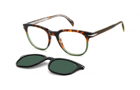 Gafas de Sol - David Beckham Eyewear - DB 7120/CS - PHW (UC) HAVANA GREEN // GREEN POLARIZED