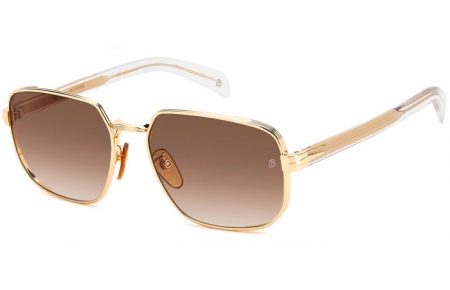 Gafas de Sol - David Beckham Eyewear - DB 7121/G/S - LOJ (HA) GOLD CRYSTAL // BROWN GRADIENT