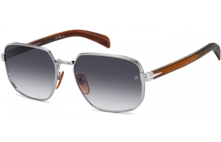 Gafas de Sol - David Beckham Eyewear - DB 7121/G/S - WIJ (9O) RUTHENIUM BROWN // DARK GREY GRADIENT