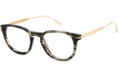 Lunettes de vue - David Beckham Eyewear - DB 7122 - 8GX GREY HORN GOLD