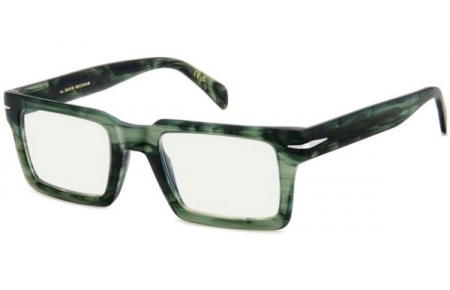 Monturas - David Beckham Eyewear - DB 7126 - 6AK GREEN HORN // CLEAR MIRROR