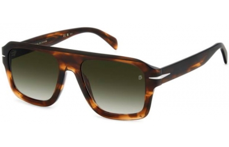 Gafas de Sol - David Beckham Eyewear - DB 7127/S - EX4 (9K) BROWN HORN // GREEN GRADIENT