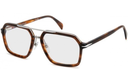 Monturas - David Beckham Eyewear - DB 7128 - 6C5 (2Y) BROWN HORN RUTHENIUM // LIGHT BLUE MIRROR