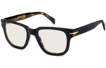 Monturas - David Beckham Eyewear - DB 7130 - WR7 BLACK HAVANA // CLEAR MIRROR