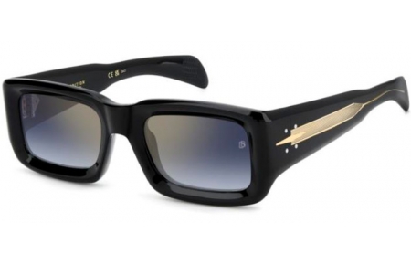 Gafas de Sol - David Beckham Eyewear - DB 7131/S - 807 (1V) BLACK // BLUE GRADIENT GOLD MIRROR