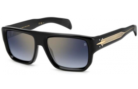 Gafas de Sol - David Beckham Eyewear - DB 7132/S - 807 (1V) BLACK // BLUE GRADIENT GOLD MIRROR