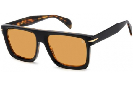 Gafas de Sol - David Beckham Eyewear - DB 7134/S - WR7 (VS) BLACK // ORANGE HIGHT CONTRAST