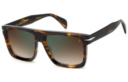 Gafas de Sol - David Beckham Eyewear - DB 7134/S - WR9 (QY) BROWN HAVANA // BROWN GRADIENT GREEN MIRROR