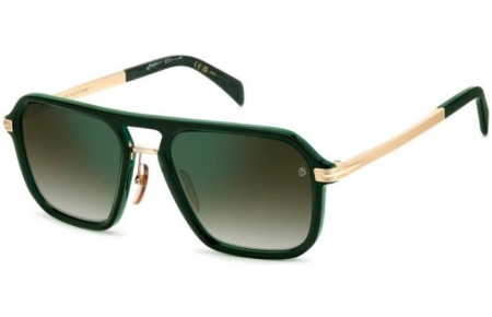 Gafas de Sol - David Beckham Eyewear - DB 7136/S - GC1 (CS) GREEN MARBLE GOLD // GREEN GRADIENT GREEN MIRROR