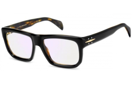 Monturas - David Beckham Eyewear - DB 7137 - WR7 (2Y) BLACK HAVANA // LIGHT BLUE MIRROR