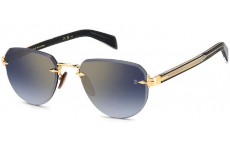 Gafas de Sol - David Beckham Eyewear - DB 7144/S - RHL (1V) GOLD // BLUE GRADIENT GOLD MIRROR