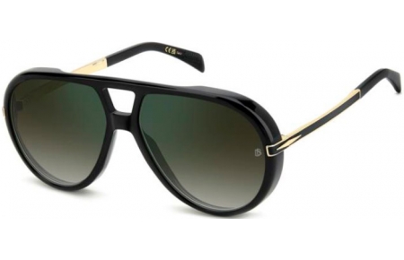 Gafas de Sol - David Beckham Eyewear - DB 99/VOYAGER - 2M2 (CS) BLACK // GREEN GRADIENT GREEN MIRROR