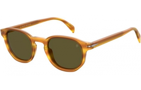 Gafas de Sol - David Beckham Eyewear - DB 1007/S - B4L (QT) YELLOW HORN // GREEN