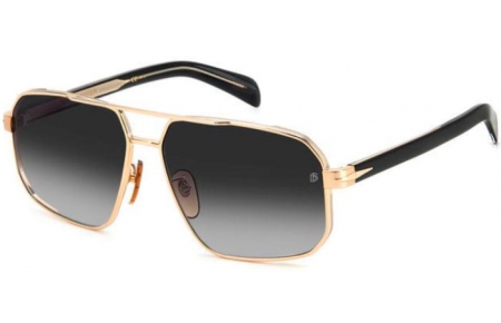 Gafas de Sol - David Beckham Eyewear - DB 7102/S - RHL (9O) GOLD BLACK // DARK GREY GRADIENT