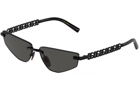 Gafas de Sol - Dolce & Gabbana - DG2301 - 01/87 BLACK // DARK GREY