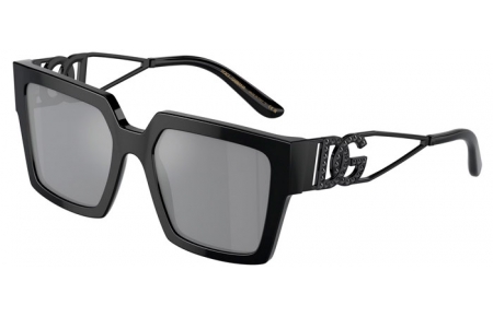 Gafas de Sol - Dolce & Gabbana - DG4446B - 501/6G BLACK // GREY MIRROR BLACK