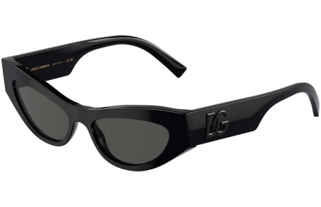 Lunettes de soleil - Dolce & Gabbana - DG4450 - 501/87 BLACK // DARK GREY