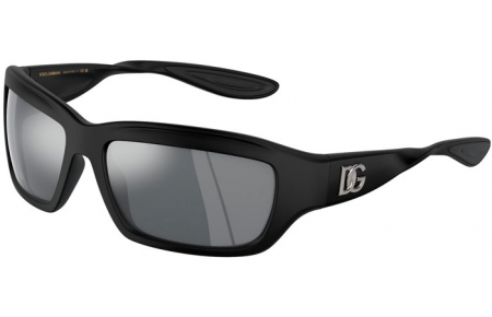 Gafas de Sol - Dolce & Gabbana - DG6191 - 25256G  MATTE BLACK // LIGHT GREY MIRROR BLACK