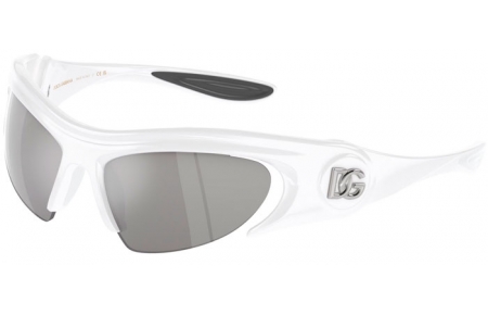 Gafas de Sol - Dolce & Gabbana - DG6192 - 33126G  WHITE // LIGHT GREY MIRROR SILVER