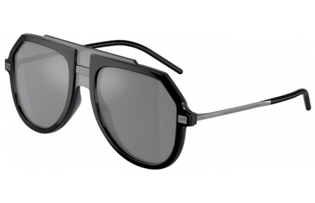 Gafas de Sol - Dolce & Gabbana - DG6195 - 501/6G BLACK // GREY MIRROR BLACK