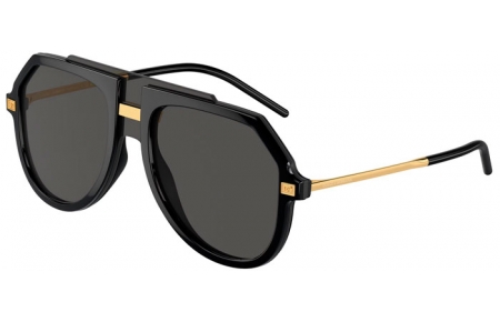 Gafas de Sol - Dolce & Gabbana - DG6195 - 501/87 BLACK // DARK GREY