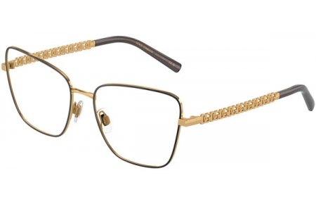 Monturas - Dolce & Gabbana - DG1346 - 1311 MATTE BLACK ON GOLD