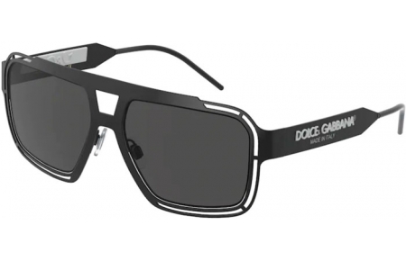 Gafas de Sol - Dolce & Gabbana - DG2270 - 327687 MATTE BLACK // DAR GREY