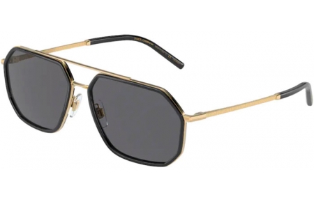 Gafas de Sol - Dolce & Gabbana - DG2285 - 02/81 GOLD BLACK // GREY POLARIZED