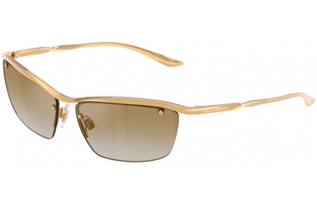 Gafas de Sol - Dolce & Gabbana - DG2307 - 02/6E GOLD // BROWN MIRROR GOLD