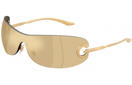 Gafas de Sol - Dolce & Gabbana - DG2308 - 12246E  MATTE GOLD // BROWN MIRROR SILVER