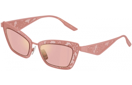 Gafas de Sol - Dolce & Gabbana - DG2311 - 13651T  MATTE POWDERY ROSE // PINK MIRROR GOLD