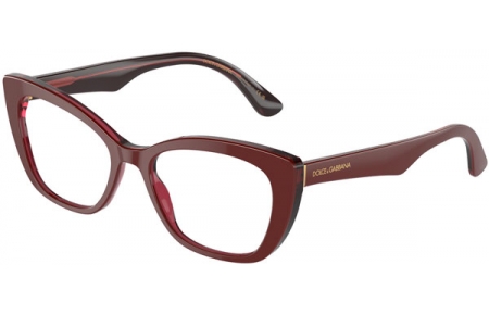 Monturas - Dolce & Gabbana - DG3360 - 3247 RED BURGUNDY