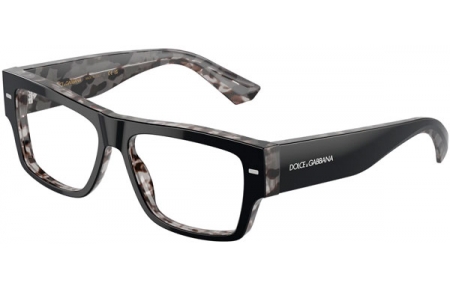 Monturas - Dolce & Gabbana - DG3379 - 3403 HAVANA BLACK ON GREY