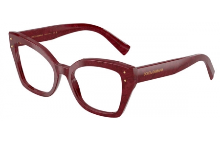 Monturas - Dolce & Gabbana - DG3386 - 3442  BURGUNDY CORD