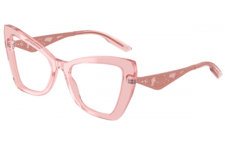 Monturas - Dolce & Gabbana - DG3409 - 3226  TRANSPARENT POWDER PINK