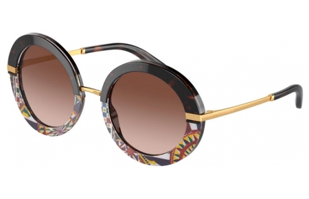 Sunglasses - Dolce & Gabbana - DG4393 - 327813  HAVANA PRINT CARRETTO // BROWN GRADIENT