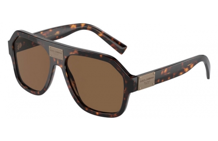 Gafas de Sol - Dolce & Gabbana - DG4433 - 502/73 HAVANA // DARK BROWN