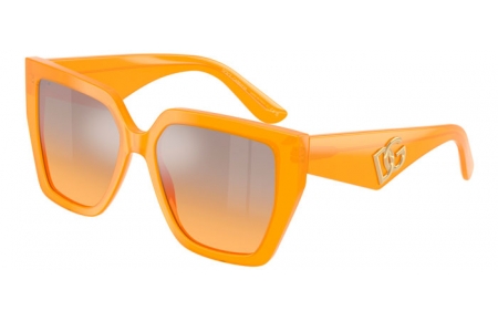 Gafas de Sol - Dolce & Gabbana - DG4438 - 30467H  OPAL ORANGE // ORANGE GRADIENT SILVER MIRROR