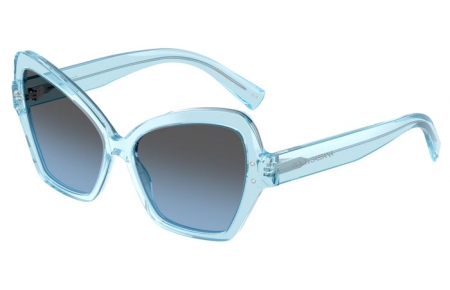 Lunettes de soleil - Dolce & Gabbana - DG4463 - 33227C  TRANSPARENT BLUE // LIGHT BLUE MIRROR SILVER