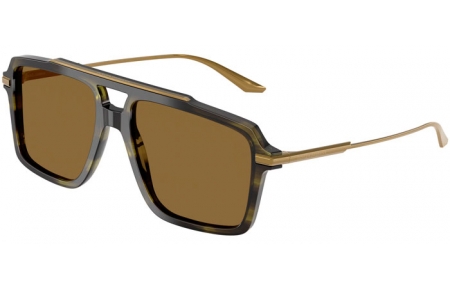 Gafas de Sol - Dolce & Gabbana - DG4477 - 3447S7  STRIPED GREEN OLIVE // BROWN