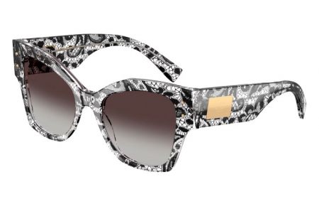 Gafas de Sol - Dolce & Gabbana - DG4478 - 32878G  BLACK LACE // BLACK GRADIENT GREY