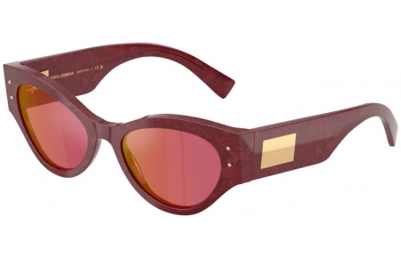 Gafas de Sol - Dolce & Gabbana - DG4480 - 3442D0  BORDEAUX CORD // DARK VIOLET MIRROR RED