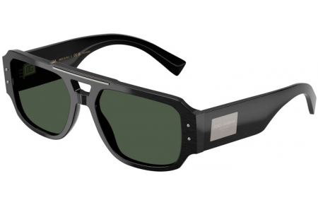 Gafas de Sol - Dolce & Gabbana - DG4482 - 28209A  BRUSHED BLACK // DARK GREEN POLARIZED