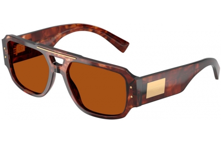 Gafas de Sol - Dolce & Gabbana - DG4482 - 322273  HAVANA DARK RED // DARK BROWN