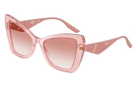 Gafas de Sol - Dolce & Gabbana - DG4489 - 322613  TRANSPARENT POWDER PINK // BROWN GRADIENT TRANSPARENT