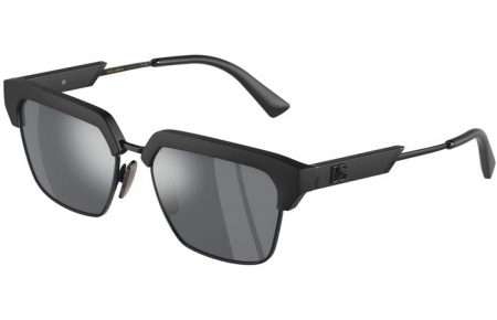 Gafas de Sol - Dolce & Gabbana - DG6185 - 25256G  MATTE BLACK // LIGHT GREY MIRROR BLACK