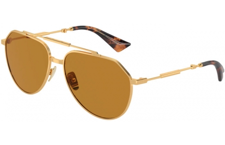 Gafas de Sol - Dolce & Gabbana - DG2302 - 02/53 GOLD // BROWN