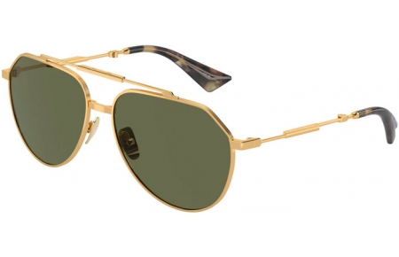 Gafas de Sol - Dolce & Gabbana - DG2302 - 02/58 GOLD // GREEN POLARIZED