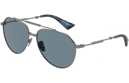 Gafas de Sol - Dolce & Gabbana - DG2302 - 04/56 GUNMETAL // LIGHT BLUE