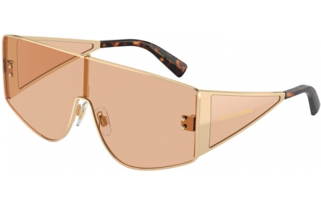 Gafas de Sol - Dolce & Gabbana - DG2305 - 13655A  LIGHT GOLD // LIGHT BROWN FLASH MIRROR